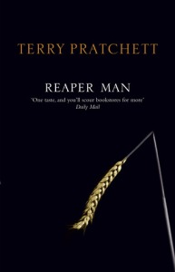 Black cover with a stalk of golden wheat bent at an angle to resemble a scythe.
Blurb: "One taste, and you'll scour bookstores for more" - Daily Mail